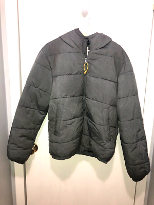 H&m padded on sale jacket with hood