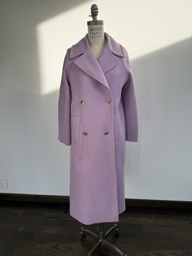 【美品】ZARA MANTECO ラベンダー薄紫 ダブルブレストコート $_12.JPG?set_id=880000500F