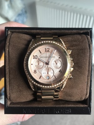 MICHAEL KORS MK5263 CHRONOGRAPH GLITZ ROSE GOLD LADIES39 WATCH  RRP 22900