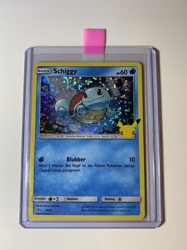 Schiggy Pokemon McDonalds Holo Promo Karte 25th Anniversary