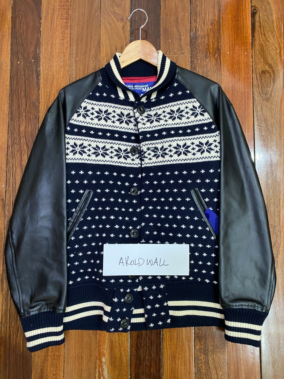 Junya Watanabe Comme des Garçons MAN Jacquard Varsity Jacket Junya Watanabe Comme des Garçons MAN Jacquard Varsity Jacket