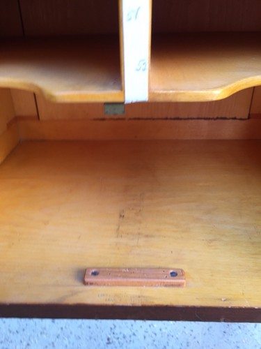 Vintage Wood Record Nd Sheet Music Cabinet