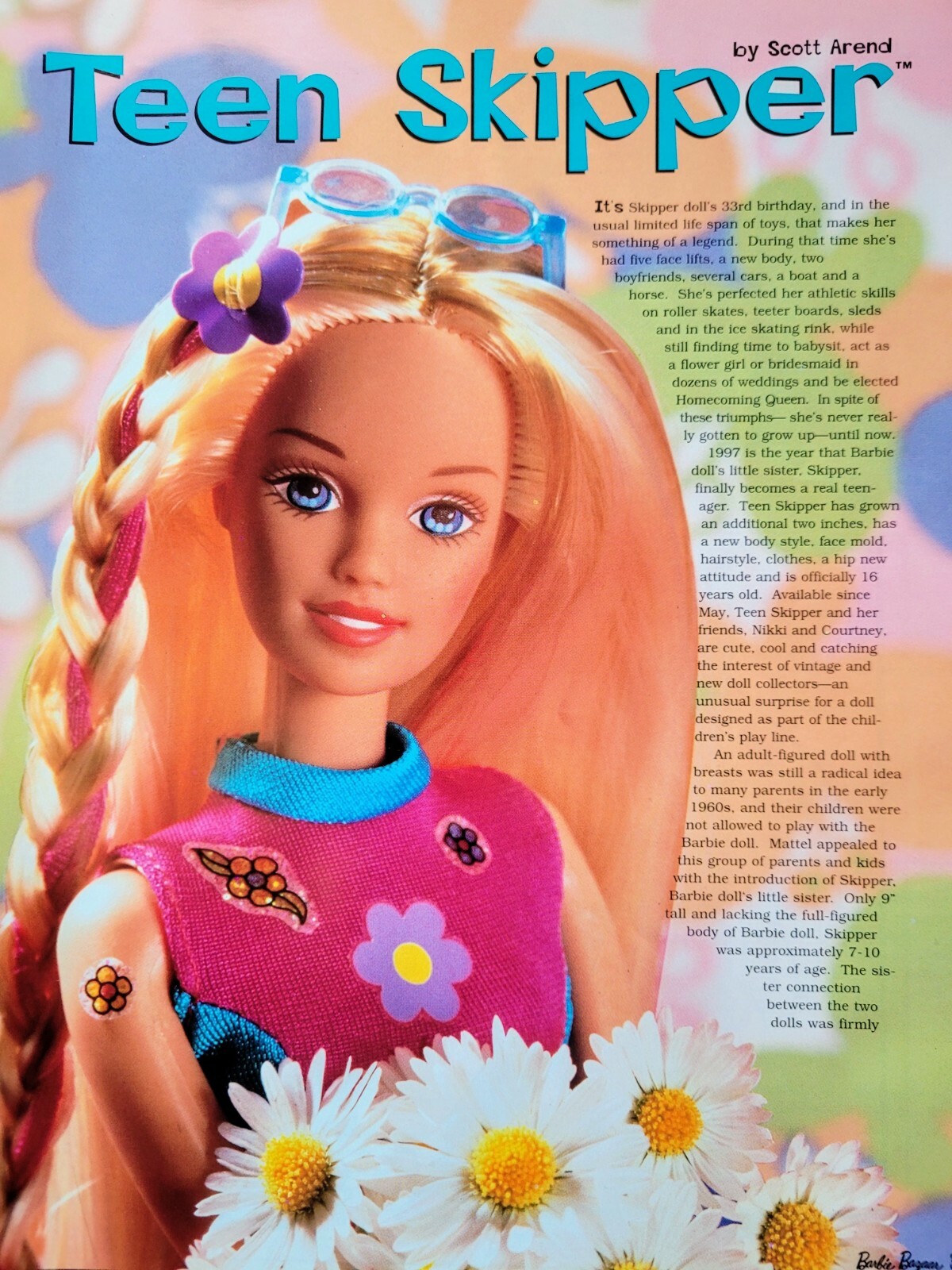 アート・デザイン・音楽 Skipper: Barbie Doll's Little Sister Vintage Original 1964 Skipper Doll Barbie's Little Sister by