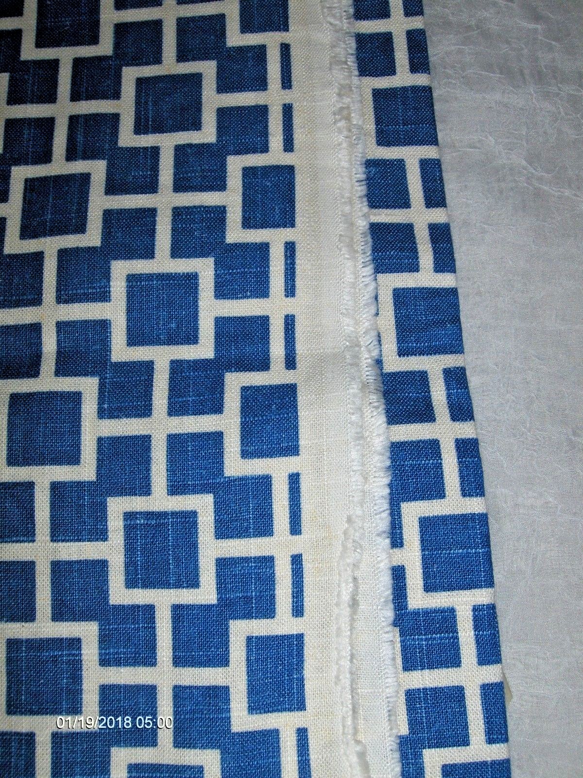 Upholstery Fabric Blue 2 Yards Accent Pillow Cover Fabric