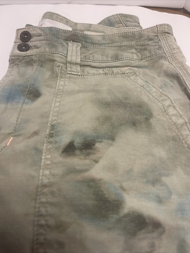 Anthropologie 28 Cargo High Waist Wanderer Pants Jeans Camo