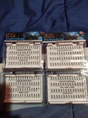 Ardell Naturals Short Black Knot Free Individual lashes Four Packs