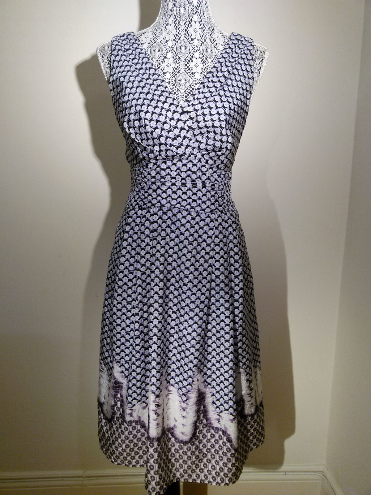 Vestidos geométrica de seda para Mujer