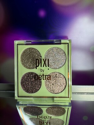 Pixi by Petra ~ Glitter-y Eyeshadow Quad ~ Shade Gold Lava ~ BNIB