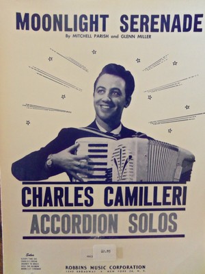 MOONLIGHT SERENADE BY CHARLES CAMILLERI ACCORDION SOLO SHEET MUSIC NOS