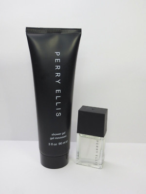 PERRY ELLIS EAU DE TOILETTE TRAVEL SPRAY 0.25 OZ & SHOWER GEL 3 OZ NWOB 2PCS
