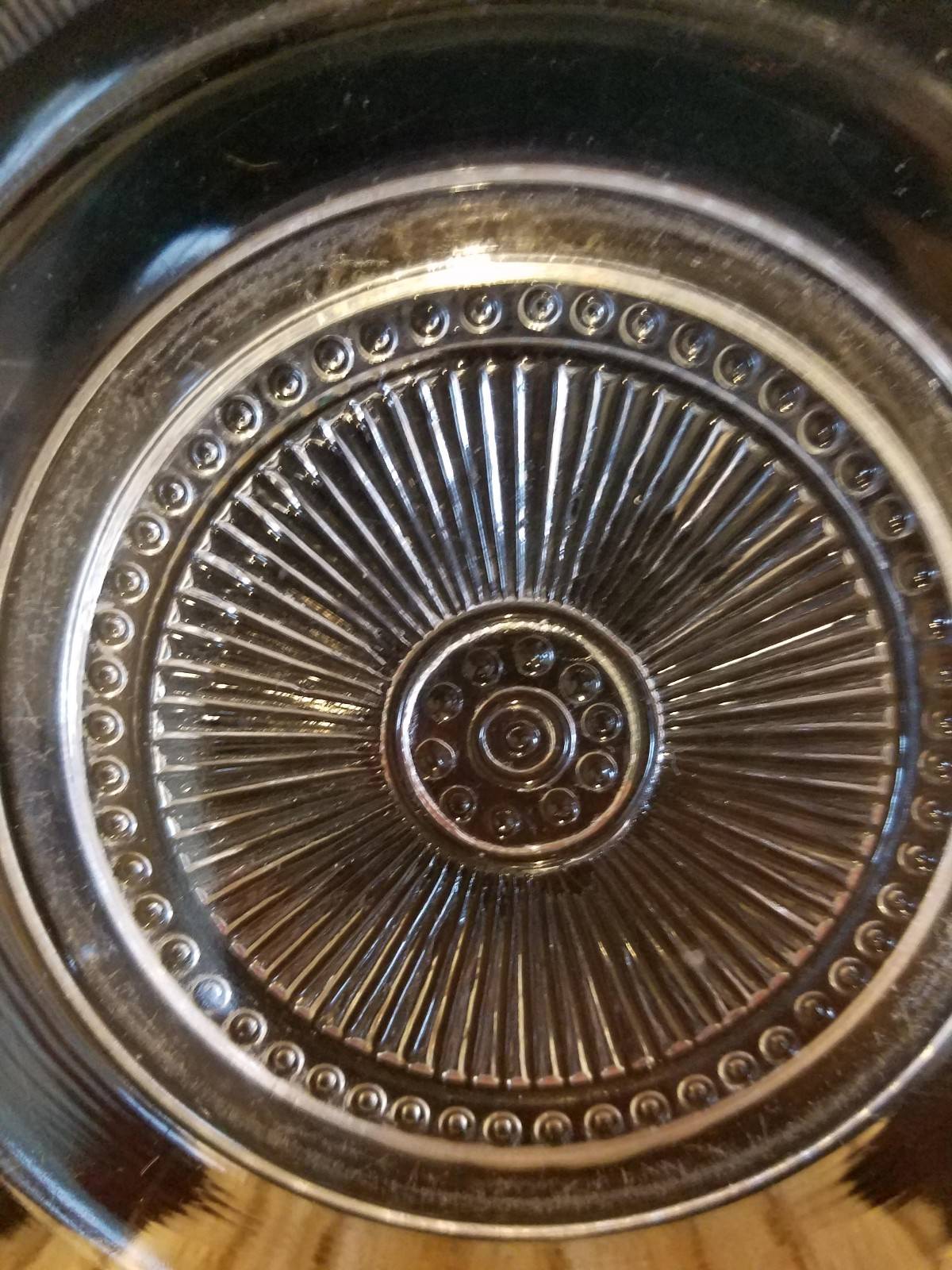 Vintage Glass Butter Dish ~ Beautiful Design