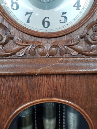 ANTIQUE ERNST LAUFFER GRANDFATHER CLOCK SCHWENNINGEN, GERMANY 1919- Prewar WWII