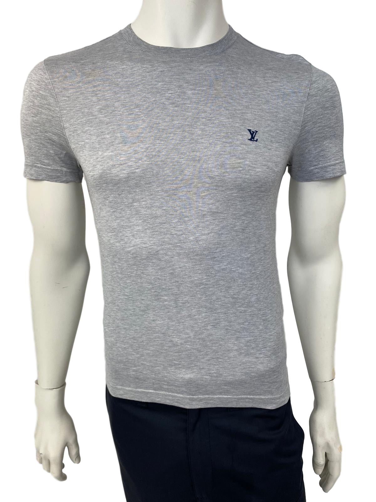 Louis Vuitton Men's Gray Cotton Classic Initials T-Shirt size XXS