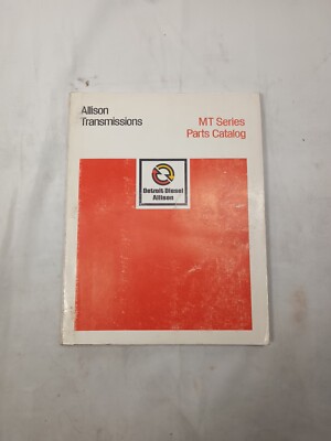 Allison MT Series Parts Catalog Manual 1972 Mt30 31 40 41 42 G29