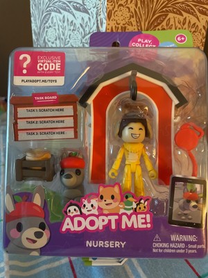 Adopt Me Nursery Doug Donkey Figure Playset w VIRTUAL ITEM CODE & Task Board NEW