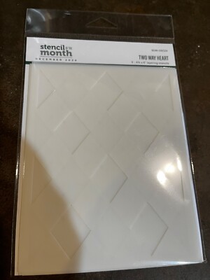SPELLBINDERS STENCIL OF THE MONTH - TWO WAY HEART DEC24