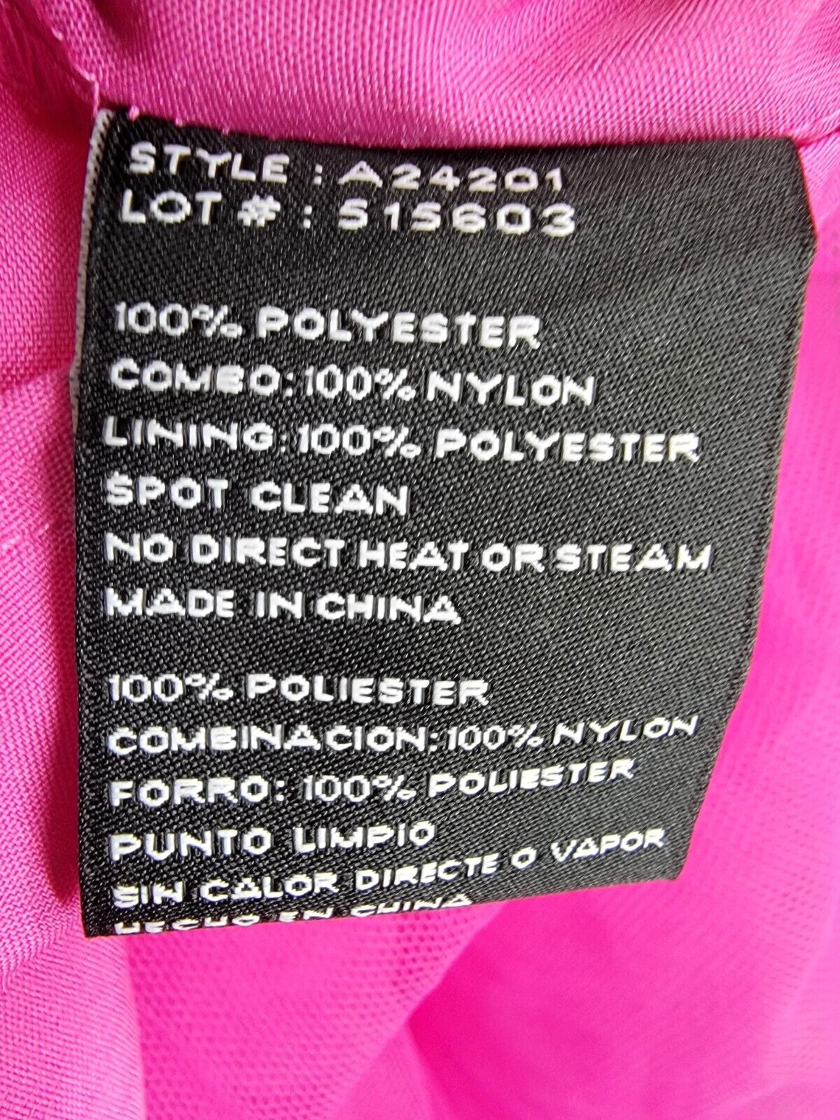 Betsy & Adam Mesh Corset Ball Gown Women's 2 Hot Pink Ruffled Back Zip Closure - Picture 12 of 15