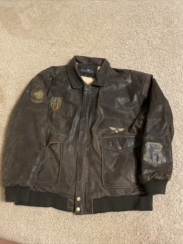 M ハーレーダビッドソン 純正 Lone Star Leather Jacket Start Your Enginesレザーレーシングジャケット -ハーレー