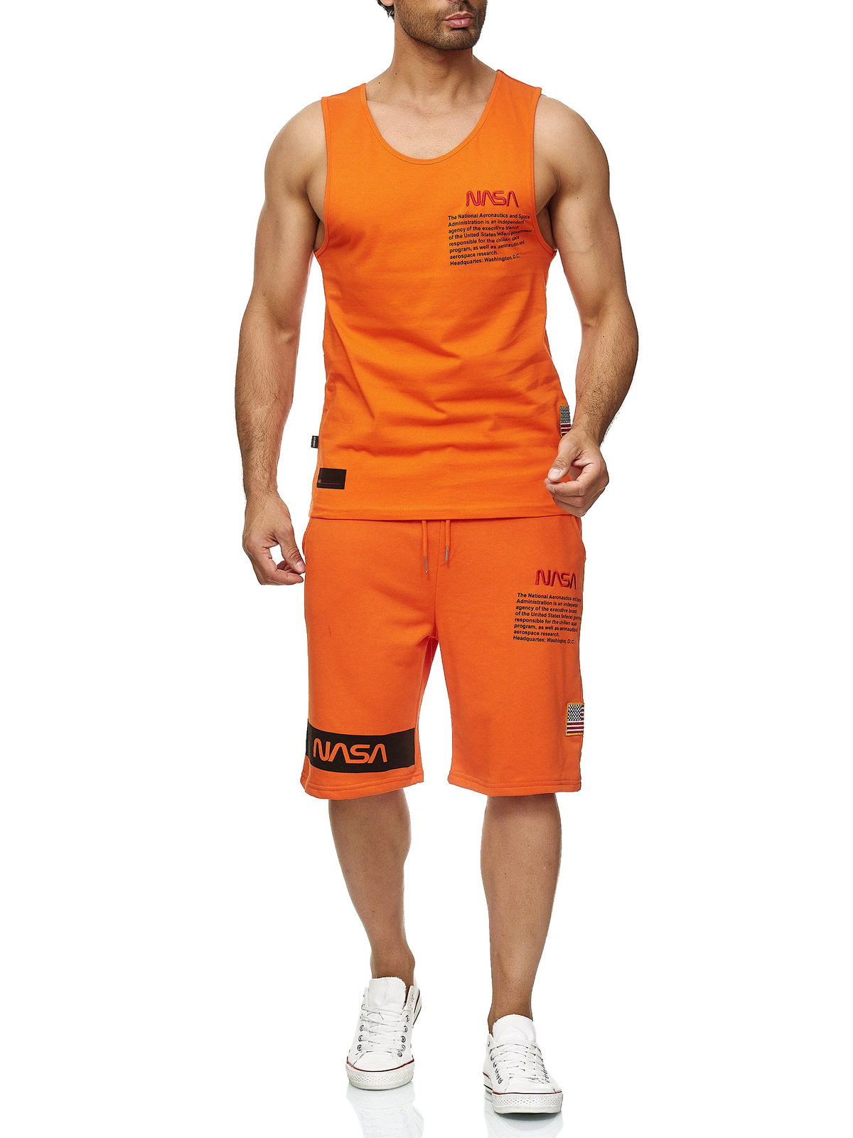 RedBridge T-Shirt & Shorts Red Bridge Herren T-Shirt - Shorts Kurze Hose Set Sweat Pants (Set, 2
