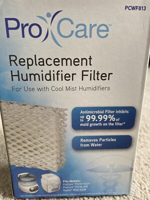 New Pro Care Replacement Filter For Cool Mist Humidifiers PCWF813