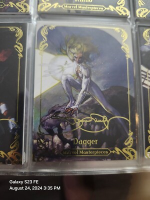 Marvel Trading Card Masterpieces  2018 Gold Signature Dagger