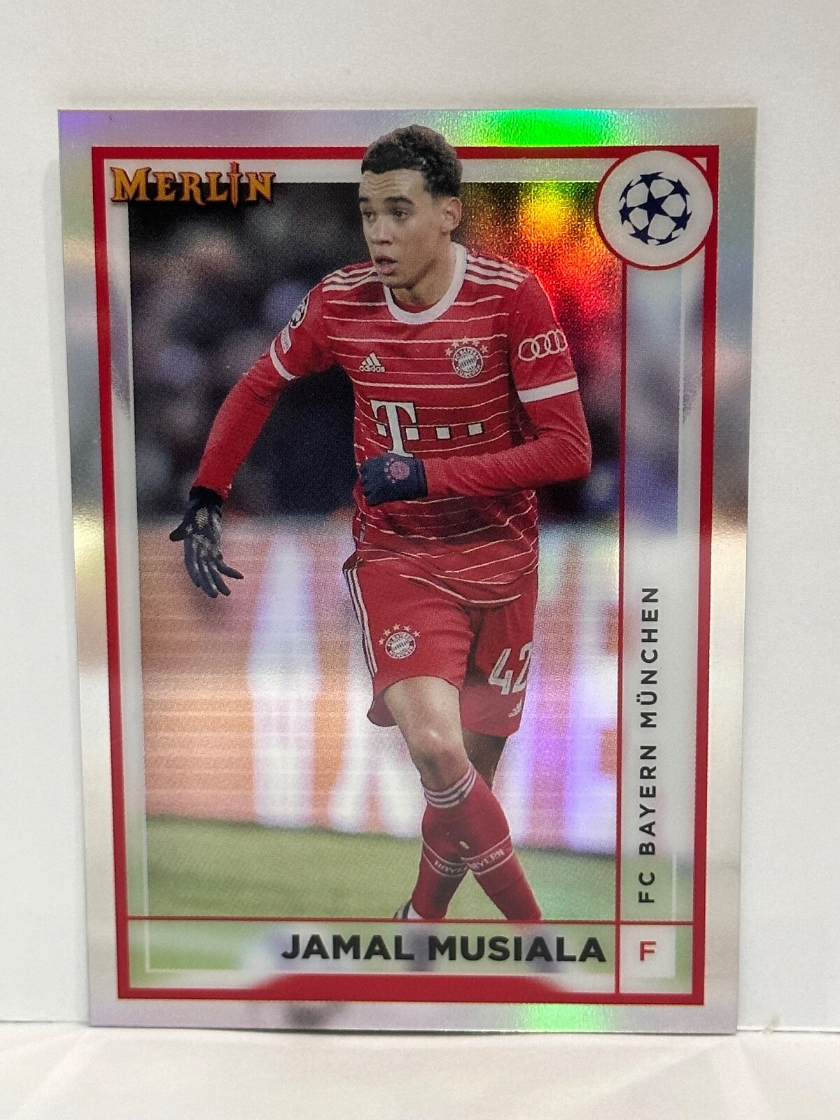 キリアン エムバペ Topps Merlin Purple Refractor 2023-24 Topps Merlin Kylian Mbappe Mystic Nights Refractor
