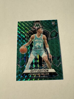 2023-24 Panini Mosaic Brandon Miller City Edition Rookie Green Prizm Parallel SP