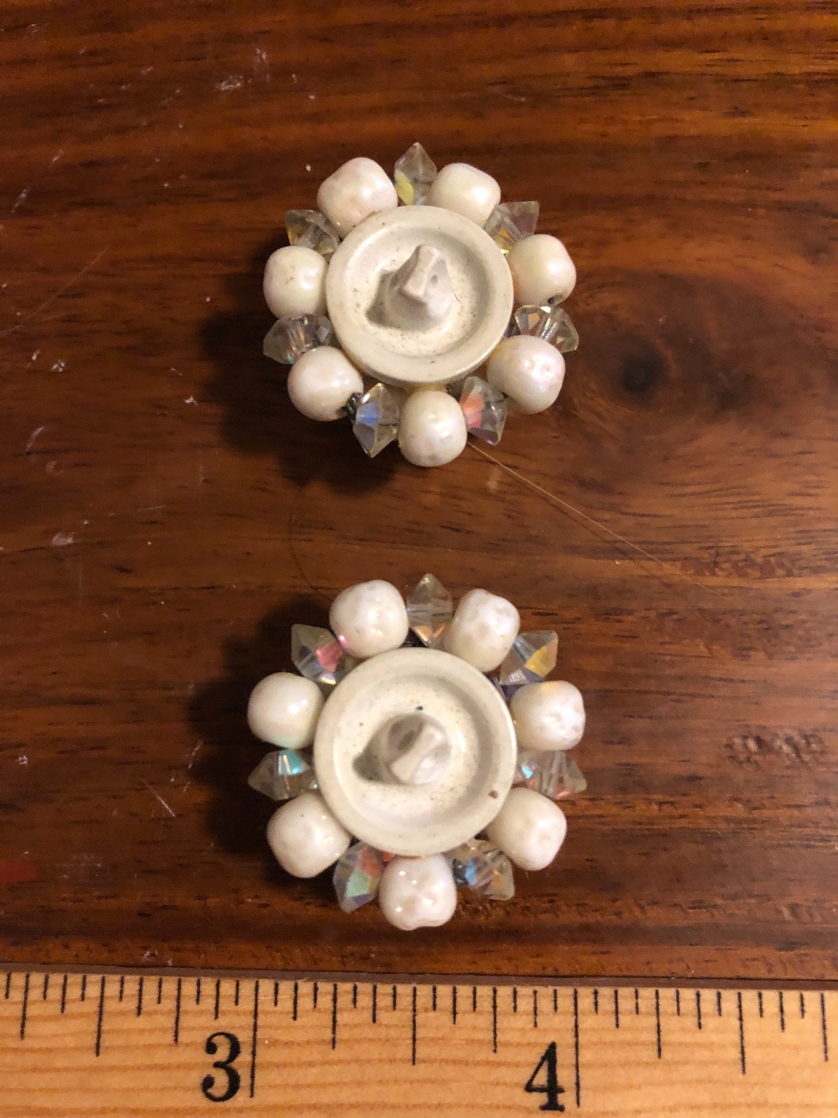 2 Vintage Decorative buttons, 3/4