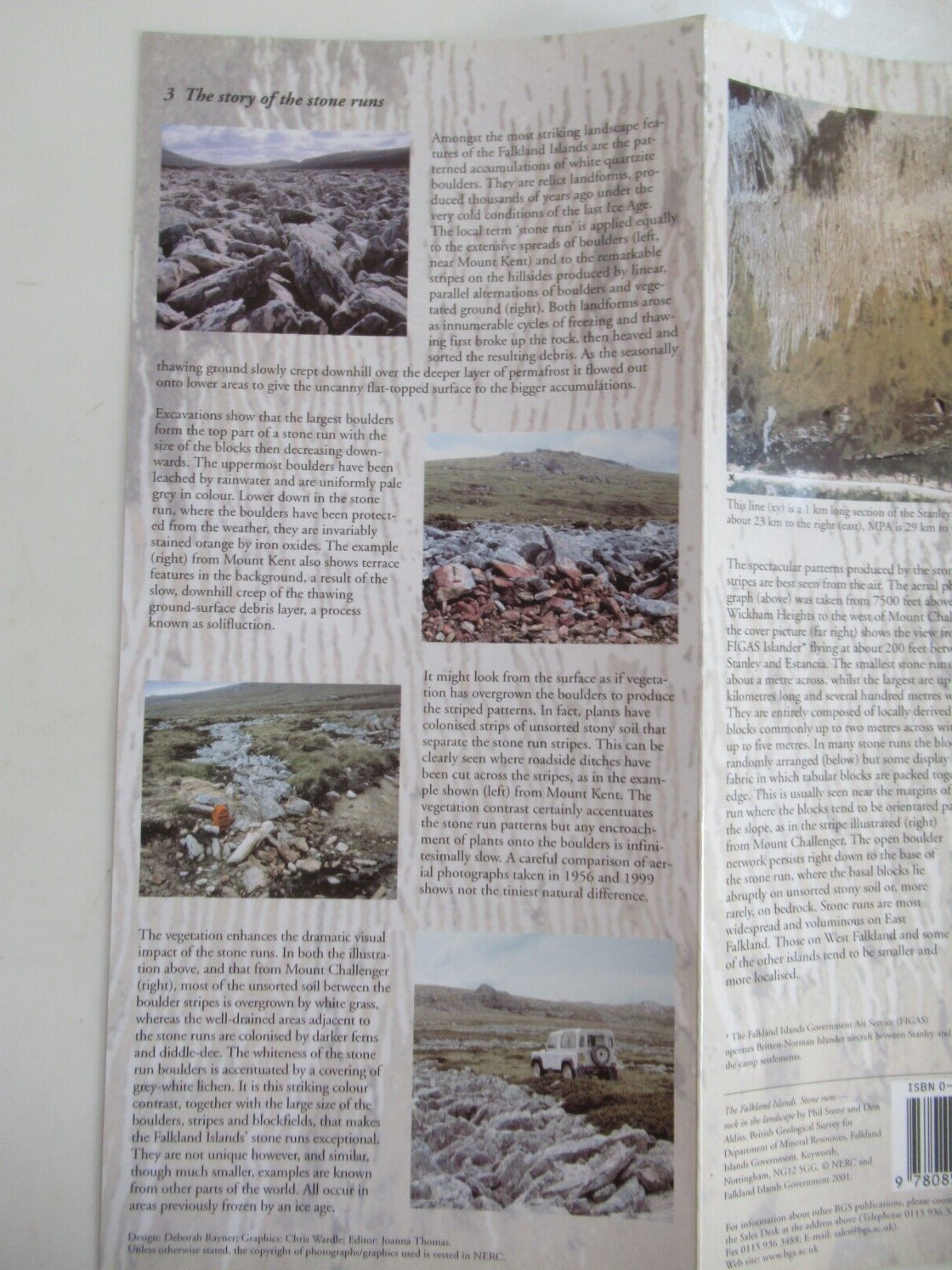 The Falkland Islands--Stone Runs-Rock in the Landscape--SIGNED E.J. EDWARDS