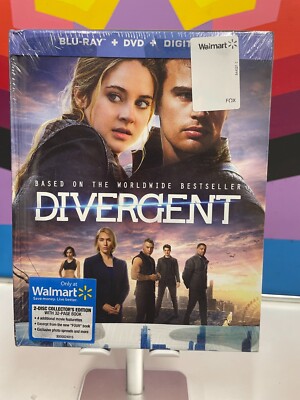 Divergent (Blu-ray + DVD) 2-Disc Collector's Edition 32 digibook NEW SEALED