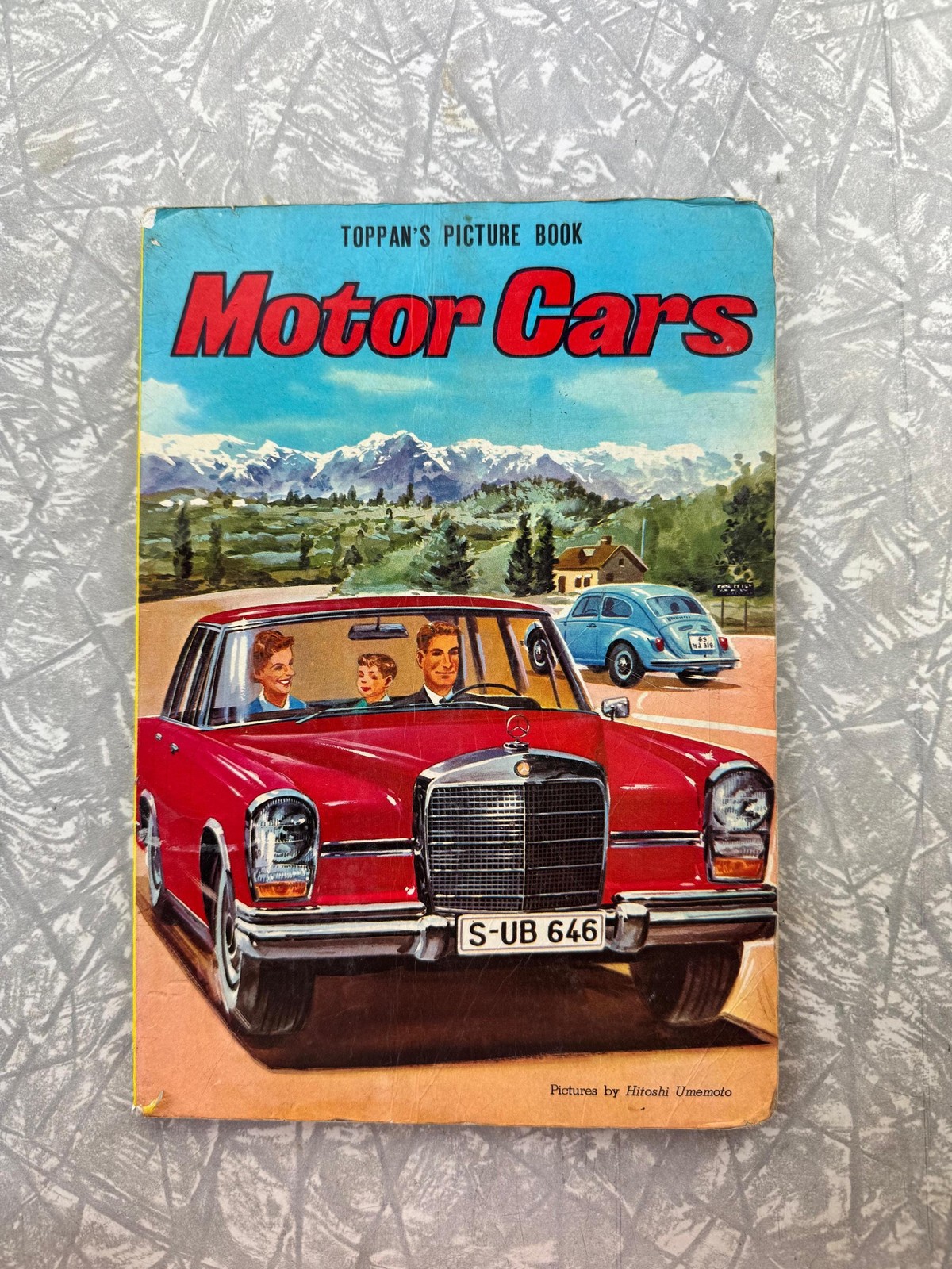 1960s Toppan's Picture Book "Motor Cars" – Illustrated by Hitoshi Umemoto