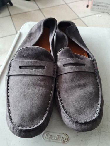 GUCCI Suede driver with Web ビット ローファー9 Men's driver with Horsebit in oatmeal suede | GUCCI® US