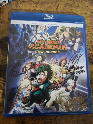 My Hero Academia: Two Heroes Autographed Blu Ray + DVD