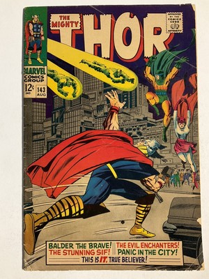 THOR 143 FN- FINE- 5.5 MARVEL 