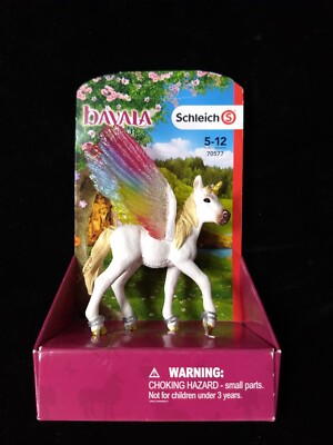 Schleich Winged Rainbow Unicorn Foal - Bayala Fantasy Toy Figure - 70577 - NEW