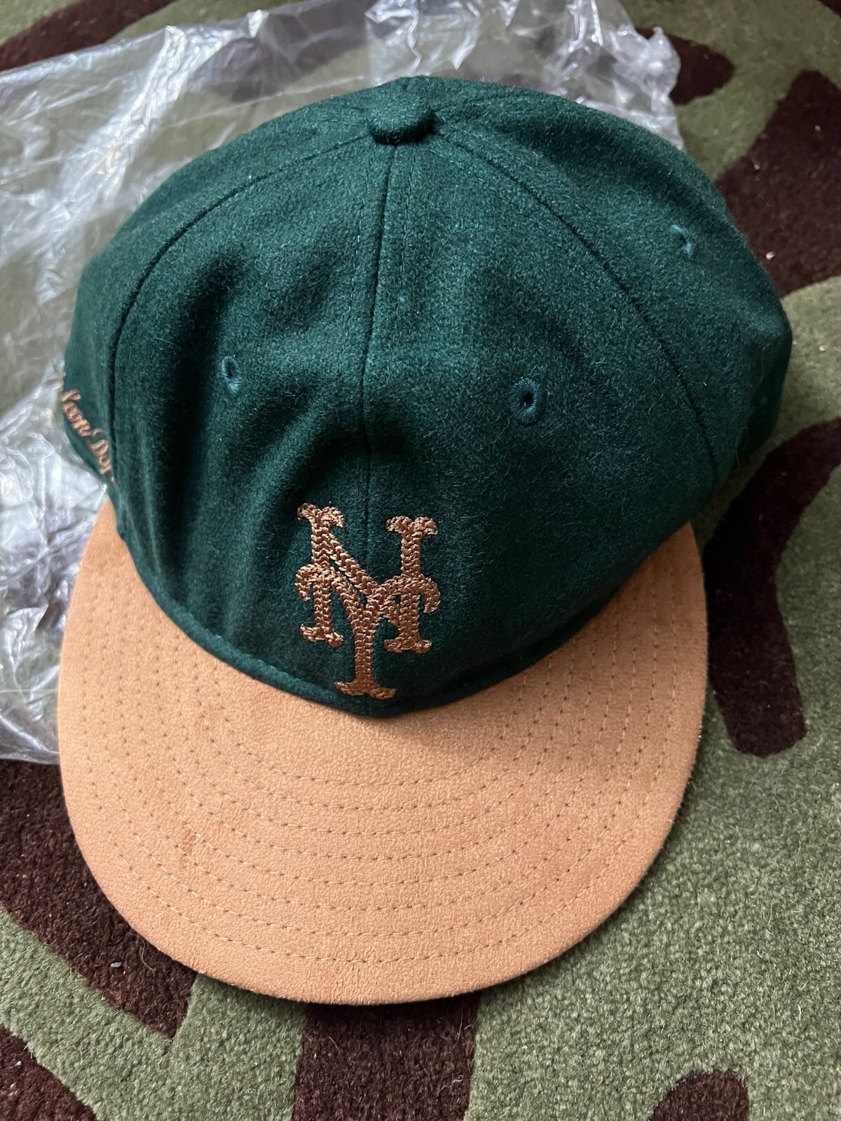 NEW Aime Leon Dore ALD New Era Melton Wool Mets Hat Green NEW Aime Leon Dore ALD New Era Melton Wool Mets Hat Green