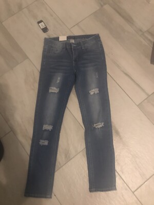 NEW Cutie s Fashion Girls Distressed Jeans - Size 10