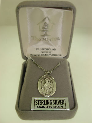 Solid 925 Sterling Silver Oval Pendant Antiqued Miraculous Medal 42mm x 25mm