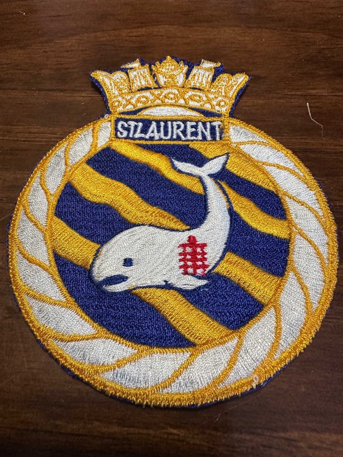 Vintage Canadian Navy Ship HMCS St. Laurent Patch