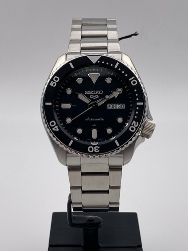 Pre-owned Seiko 5 Sports Automatic Black Dial Analogue Men's Watch Srpd55k1 / Sbsa005us