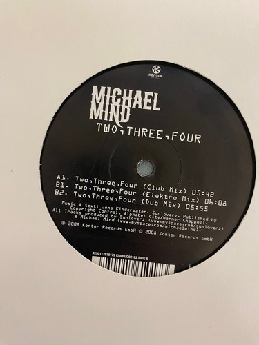 Michael Mind - Two,Three,Four 12” vinyl record