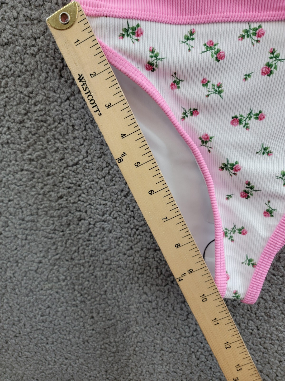 Beach Riot Emmy Bikini Bottom Women's XS Peony Blossom Floral Elastic Waist - Picture 9 of 17