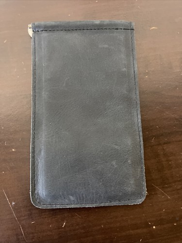 Scorecard Holder Leather Yardage Book - Black
