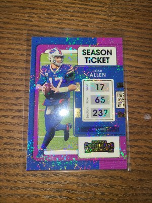 2021 Contenders JOSH ALLEN Season Ticket Stardust Parallel Football Buffalo