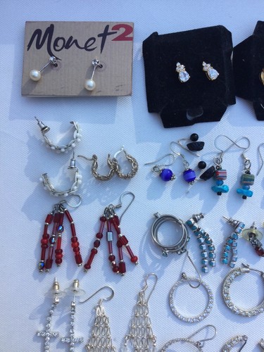 Huge Lot Of Beautiful Earrings ..some Marked 925