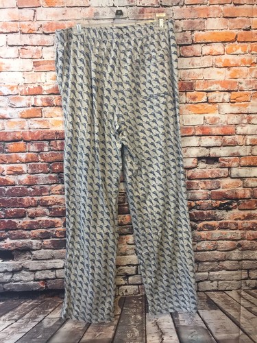 Tommy Bahama Mens Size Medium Gray Marlin Stretchy Lounge Pajama Pants