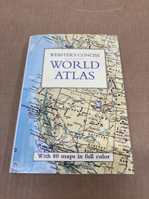 WEBSTER'S CONCISE WORLD ATLAS 1995 (SMALL BOOK) HC DJ 