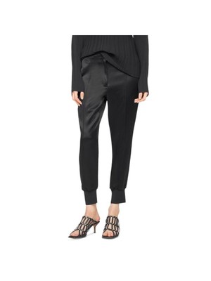 

3.1 PHILLIP LIM Женские черные брюки-джоггеры из креп-сатина с карманами на молнии, Черный, S201-5207CRS