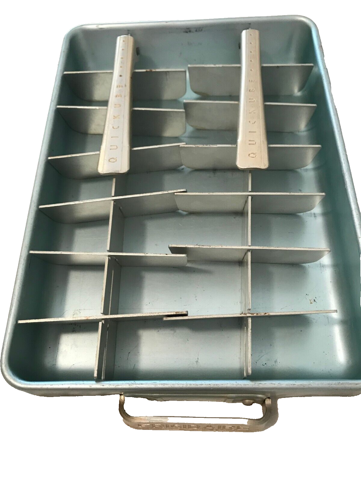 AQUA BLUE Frigidaire Quickube Ice Cube Tray Aluminum Metal Bar...