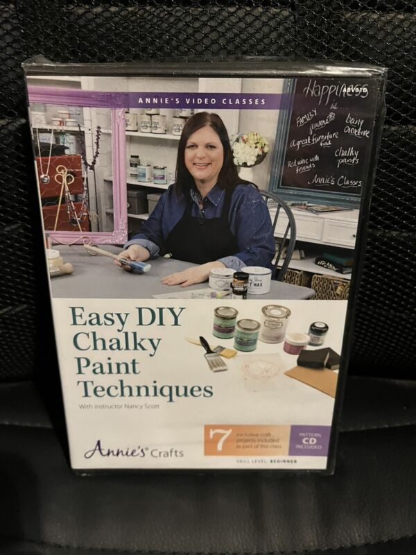 ANNIE'S CRAFTS: EASY DIY CHALKY PAINT TECHNIQUES DVD/CD, LEVEL BEGINNER